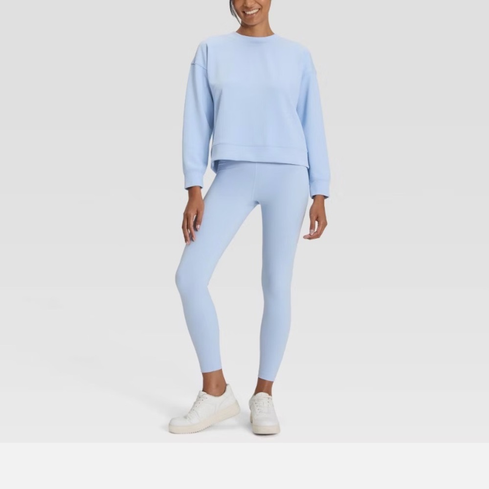 Women's Airy Sleek Ribbed Crewneck
Sweatshirt - All In Motion light blue - Picture 3 of 7